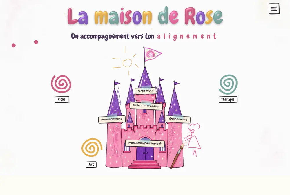 Capture du site La maison de Rose